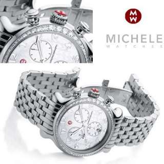 New Authentic Michele 18mm CSX Stainless Steel Bracelet MS18AT235009 