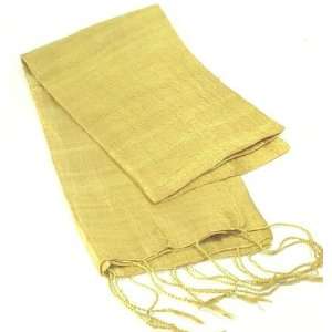  Golden Rod Thai Silk Scarf: Home & Kitchen