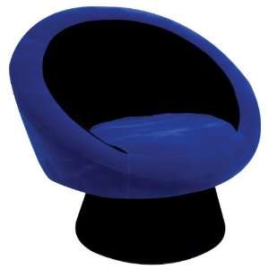 Saucer Chair Black/Blue 