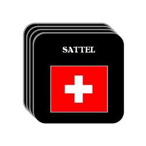  Switzerland   SATTEL Set of 4 Mini Mousepad Coasters 