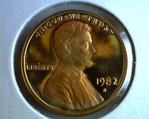 1982 S PROOF Abraham Lincoln Cent   Penny DCAM  