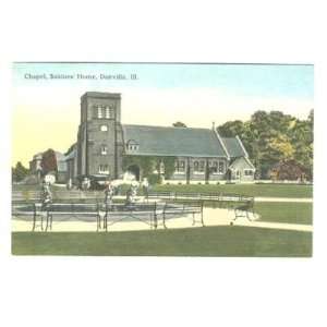    Soldiers Home Chapel Postcard Danville IL 1910s: Everything Else