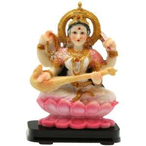  Small Hindu Goddess Saraswati Statue