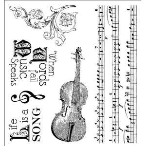  Darcies Cling Mounted Rubber Stamps Musically Inclined 