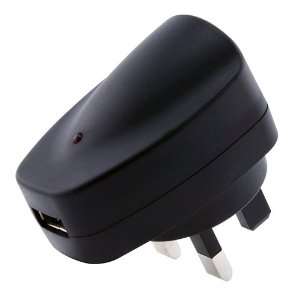  Black UK USB Travel Charger Adapter for Apple® iPhone® 4 