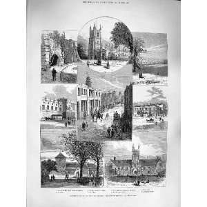  1883 CROYDON ADDINGTON CHURCH PALACE ARCHBISHOP SCHOOLS 