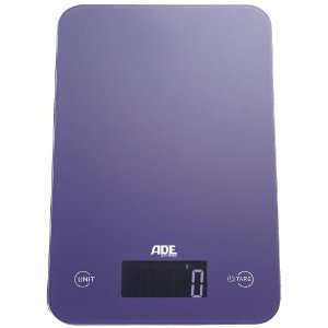 ADE Slim Glass Top Digital Scales, Purple  Kitchen 