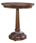 Warm Brown Rococo Oval End Side Table