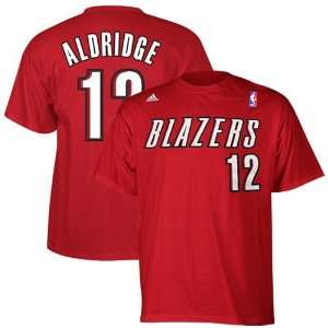   #12 LaMarcus Aldridge Red Net Player T shirt