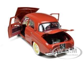 1958 RENAULT DAUPHINE RED 118 DIECAST MODEL CAR BY NOREV 185163 