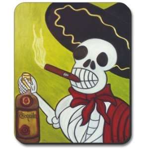   Tequila and Cigar Day of the Dead Mouse Pad