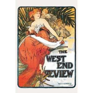 West End Review by Alphonse Mucha 12x18 