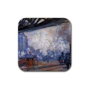  The Gare Saint lazare By Claude Monet Coasters   Set of 4 