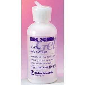 Decon Bacdown Gel No Rinse Skin Sanitizer, 4 oz. Pocket Pack (118mL 