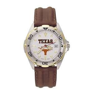  Texas Longhorns Mens NCAA All Star Watch (Leather Band 