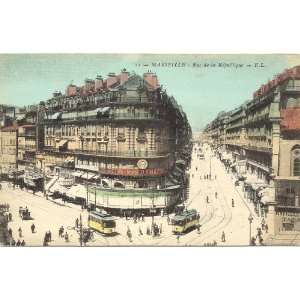   Postcard Rue de la Republique Marseille France 