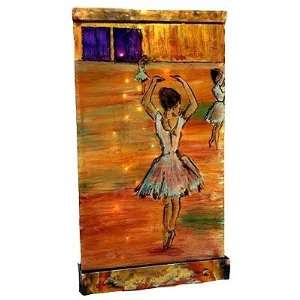   Copper Wall Fountain Ballet Degas Tribute Dancer