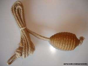 VICTORIAN STYLE OAK BEEHIVE LIGHT PULL WITH JUTE CORD  