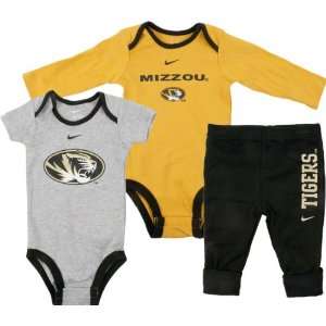 Missouri Tigers Nike Infant Short and Long Sleeve Creeper Pant Set 