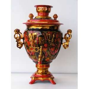  RUSSIAN HAND PAINTED ELECTRIC SAMOVAR