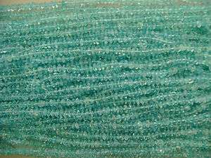 BLUE TOPAZ 4 TO 5mm RONDELL LOOSE GEMSTONE BEADS #46 AWESOME BEADS 
