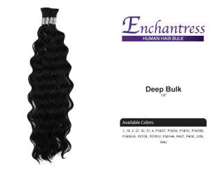 Enchantress Deep Wave Bulk 18   Premium Human Hair Braiding  