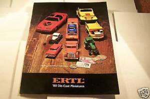 1980 ERTL DIE CAST MODEL car miniature etc catalog  