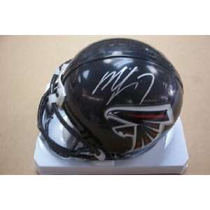   Atlanta Falcons Mini Helmet   Autographed NFL Mini Helmets: Sports