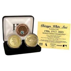 Chicago White Sox 24Kt Gold And Infield Dirt 3 Coin Set  