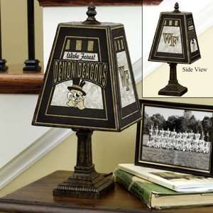 Memory Company Wake Forest Demon Deacons Art Glass Lamp:  