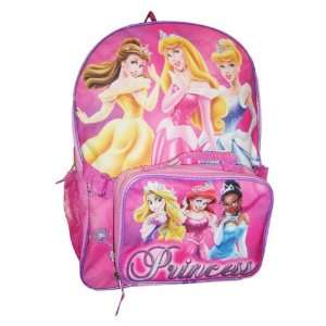  Disney Princess Backpack with Lunch Bag