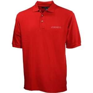  Cornell Big Red Carnelian Red Pique Polo: Sports 
