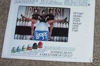 1984 ad Leggs pantyhose Leggs   ROCKETTES girls legs  