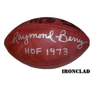    Raymond Berry Signed Football w/ HOF 1973 Insc.
