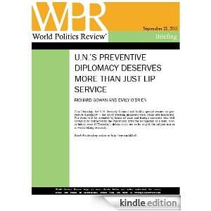 Preventive Diplomacy Deserves More Than Just Lip Service (World 