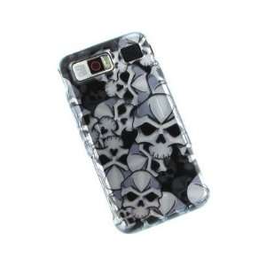  Snap On Plastic Phone Design Cover Case Black Skull For 