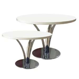 Bellini Modern Living Lily Coffee Table in High Gloss White Laccquer 