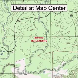  USGS Topographic Quadrangle Map   Belmont, Louisiana 