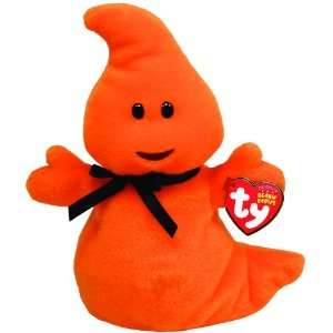 Ty Beanie Baby Haunt   Orange Ghost Toys & Games