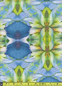 RJR 6974 Mirror Image Blue Iris Water color Fabric  