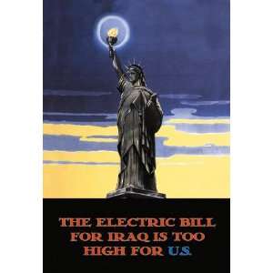 Electric Bill 20x30 poster 