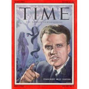  Billy Graham, Evangelist by TIME Magazine. Size 11.00 X 14 