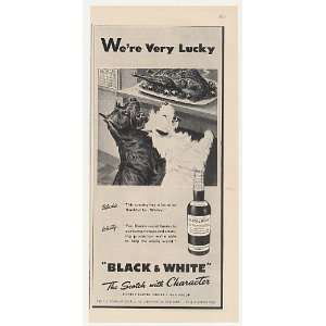  1947 Black & White Scotch Blackie Whitey Thanksgiving 