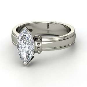  Charlemagne Ring, Marquise Diamond Platinum Ring Jewelry