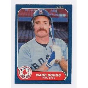 1986 Fleer #341 Wade Boggs Red Sox 