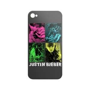  Justin Bieber 4 Square Skin Cover iPhone 4/4S Cell 