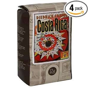 Diedrich Coffee Costa Rica, Whole Bean Coffee, 12 Ounce Boxes (Pack of 