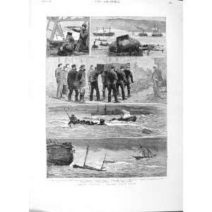   1882 ENGLAND GALE SEA TRAINING SHIP BOSCAWEN FINE ART