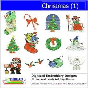 Digitized Embroidery Designs   Christmas(1)   CD