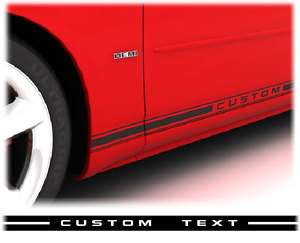 Dodge Charger Rocker Panel Stripe Decal Kit 2006 2010  